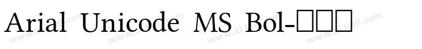 Arial Unicode MS Bol字体转换
